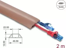Kabelių kanalas DELOCK 20764 Rudas PVC 1 vnt