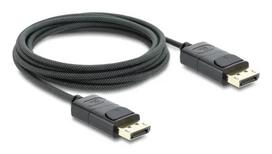 DELOCK Coaxial DisplayPort kabelis 8K 60 Hz, DisplayPort–DisplayPort, 1 m, juodas, pintas apvalkalas