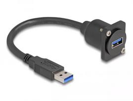 DeLOCK D-Type USB kabelis Type-A kištukas į Type-A lizdą 20 cm 5Gbps