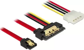 SATA kabelis DeLOCK 85230 0,3 m SATA 7 kontaktų + Molex 4 kontaktų