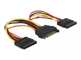 Vidinis maitinimo kabelis DeLOCK 60143 0,15 m SATA 15 kontaktų