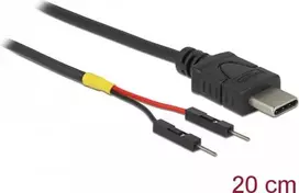 Maitinimo laidas DeLOCK 85419 0,2 m 2 kontaktų gnybtų blokas PoweredUSB
