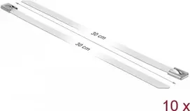 Kabelio raištis plieninis DeLOCK 18822 300 mm 10 vnt.