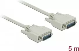 Serijinis kabelis DeLOCK 85978 Smėlio spalvos 5m Sub-D15