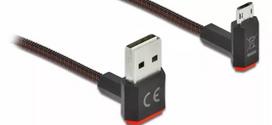 USB laidas DeLOCK EASY-USB 2.0 Type-A į Micro-B 1 m juodas