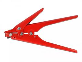 Replės DELOCK 86773 – metalinės, plieninės rankenos, raudonos