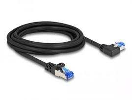 DeLOCK RJ45 Cat.6A S/FTP tinklo kabelis 3 m juodas