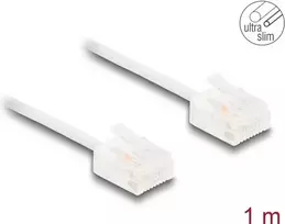 DeLOCK RJ45 Cat.6 UTP itin plonas tinklo kabelis 1 m baltas