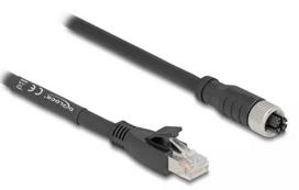 Tinklo kabelis DeLOCK 80594 M12 – RJ-45 Cat5e 5 m juodas