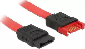 SATA kabelis DeLOCK 83952 0,2 m SATA 7 kontaktų Juoda Raudona