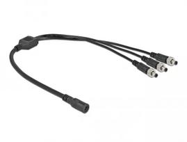 DC skirstomasis kabelis DeLOCK 86572 5,5 x 2,1 mm 1x moteriškas į 3x vyriškus