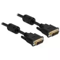 DVI laidas DeLOCK 24+5 kištukas į DVI 24+5 kištuką 3 m juodas