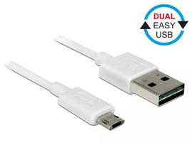 USB laidas DeLOCK 84806 USB 2.0 0,5 m USB A Micro-USB B Baltas