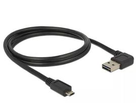 USB kabelis DeLOCK 85165 USB 2.0 1 m USB A Micro-USB B juodas