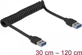 USB laidas DeLOCK 85348 USB 3.2 Gen 1 1,2 m USB A juodas