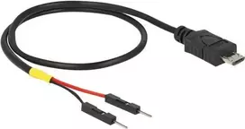USB kabelis DeLOCK 85408 Micro-USB B 0,3 m juodas