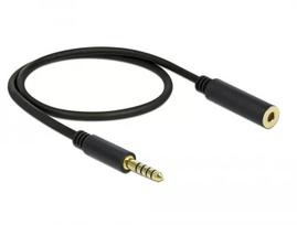 Garso kabelis DeLOCK 85795 0,5 m 4,4 mm juodas