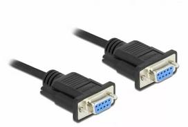 Serijinis kabelis DeLOCK 86607 Juodas 5 m RS-232 Sub-D9