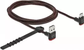 USB kabelis Type-A (vyriškas) į Type-C (vyriškas) kampuotas DeLOCK 85277