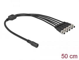 Kabelio skirstytuvas DeLOCK 86590 5,5 x 2,1 mm 1 x lizdas į 5 x kištukai prisukami