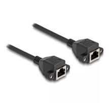 DeLOCK RJ50 ilginimo laidas motina-motina S/FTP 0,5 m juodas