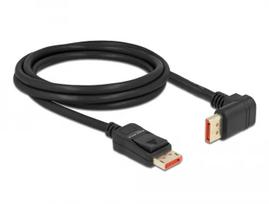 DisplayPort kabelis DeLOCK 87055 2m 8K 60Hz kištukas-kištukas 90° į viršų