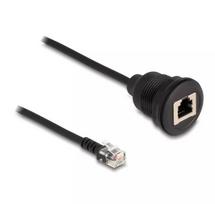 DeLOCK RJ12 kištukas į RJ12 lizdą 30 cm juodas