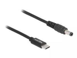 DeLOCK USB Type-C į 5,5 x 2,1 mm maitinimo laidas nešiojamam kompiuteriui 1,5 m 20V 3A