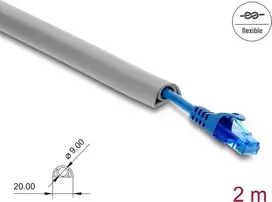 Kabelių mova DELOCK 20765 PVC Pilka 1 vnt