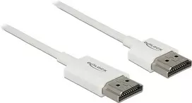 HDMI kabelis DeLOCK 85138 3 m, A tipo kištukas – A tipo kištukas, baltas