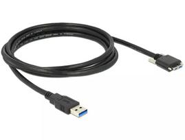 USB laidas DeLOCK 2m USB 3.0 USB 3.2 Gen 1 Micro-USB B juodas