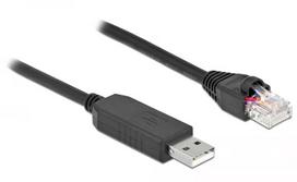 Jungiamasis laidas DeLOCK 64159 USB Type-A į RS-232 RJ45 0,5 m juodas