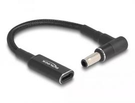 DeLOCK adapteris USB Type-C moteriškas į Samsung 5,5 x 3,0 mm vyriškas 90° kampu 15 cm