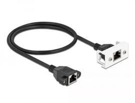 DeLOCK tinklo prailginimo laidas Cat.6A 50 cm S/FTP RJ45 juodas
