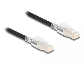 Tinklo laidas DELOCK 80257 — Cat6a S/FTP (S‑STP), RJ‑45 į RJ‑45, 3 m, juodas
