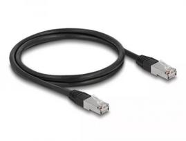DeLOCK RJ45 Cat.6A S/FTP tinklo kabelis 1 m juodas