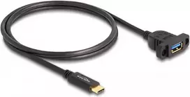 DeLOCK SuperSpeed USB 10Gbps laidas USB Type-C kištukas į USB Type-A lizdą 1 m juodas