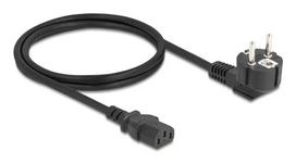 Maitinimo laidas DELOCK CEE 7/7 90° kampu į IEC C13, 1 m, 3×0,75 mm², H05VV-F, 250 V