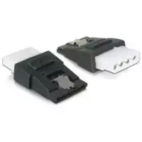 Adapteris DeLOCK 65046 4pin Molex į 15pin SATA juodas