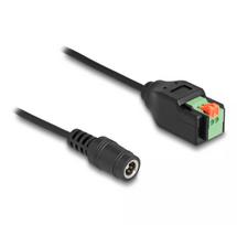 DeLOCK adapteris DC 2,1 x 5,5 mm kištukas į 2 kontaktų gnybtų bloką 15 cm