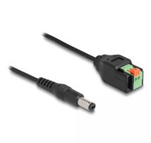 DeLOCK DC laidas 2,1 x 5,5 mm kištukas į 2 kontaktų gnybtų bloką 15 cm