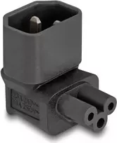 DeLOCK maitinimo adapteris IEC 60320 C14 → C5 kištukinis lizdas, 2,5 A, 90° kampinis, juodas