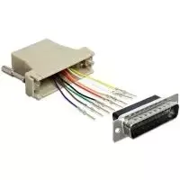Adapteris jungties keitimui DeLOCK 65433 Sub-D 25p į RJ45