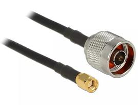 Koaksialinis kabelis DeLOCK 88940 2m RP-SMA juodas