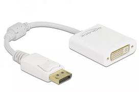 Adapteris DisplayPort 1.1 (vyriškas) į DVI (moteriškas) pasyvus baltas DeLOCK 61010