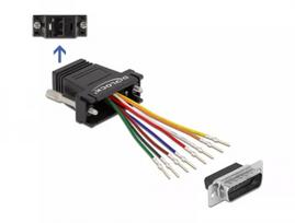 Surinkimo rinkinys D-Sub 15 kontaktų kištukas į RJ45 lizdą DeLOCK 66647
