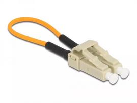 Optinis pluošto kilpos adapteris DeLOCK 86930 LC OM2 daugiamodis smėlio spalvos