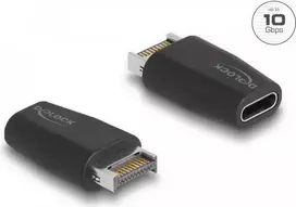 DeLOCK adapteris USB 10Gbps Type-E Key A kištukas į USB Type-C lizdą juodas