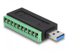 DeLOCK USB 3.2 Gen 1 Type-A kištukas į gnybtų bloką adapteris 5Gbit/s 5V 1A