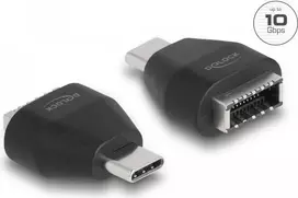 DeLOCK Adapter USB Type-C (vyriškas) į USB 10Gbps Type-E Key A (moteriškas) juodas